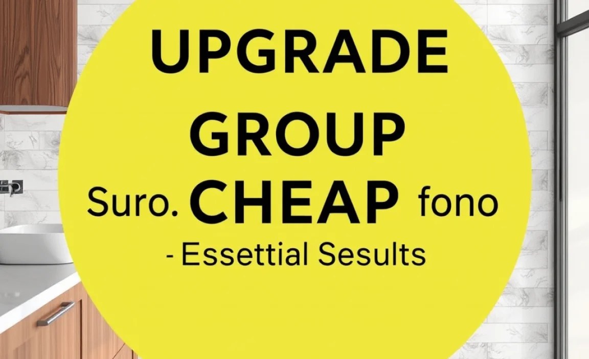 Cheap Grout Upgrade Options