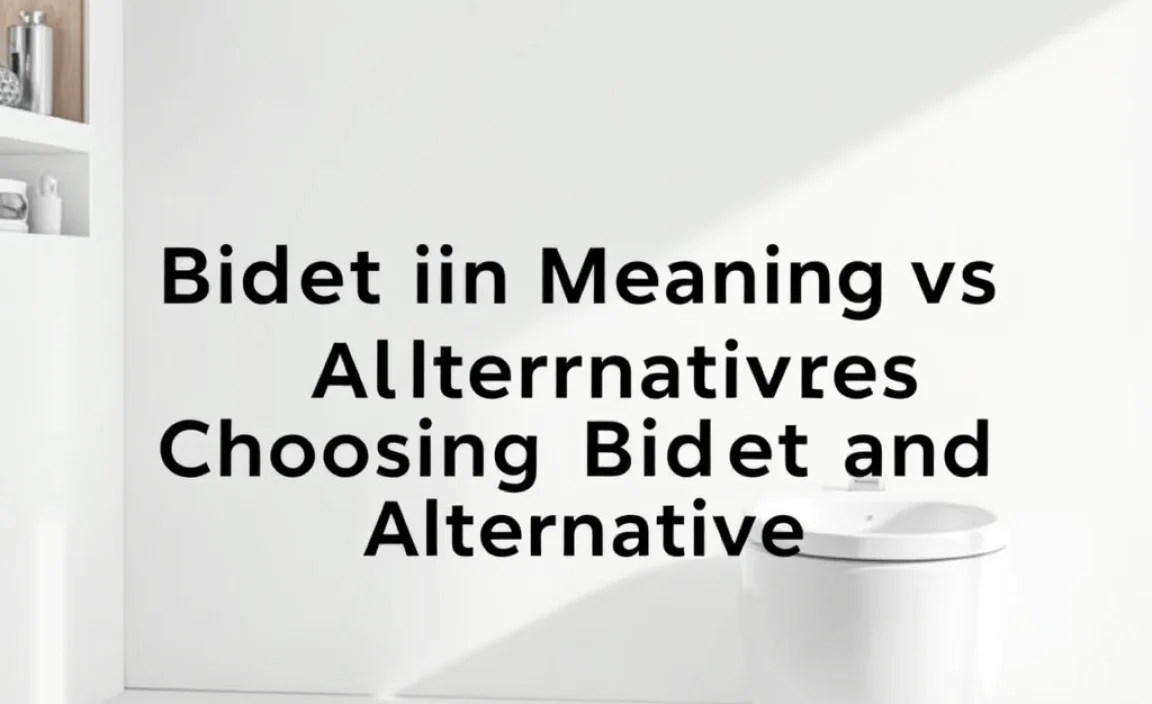 Choosing Between Bidet and Alternatives