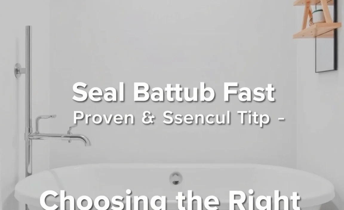 Choosing the Right Bathtub Caulk