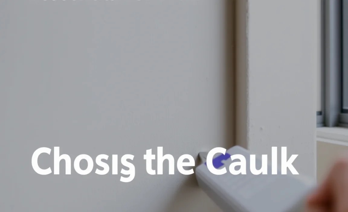 Choosing the Right Caulk for Projects