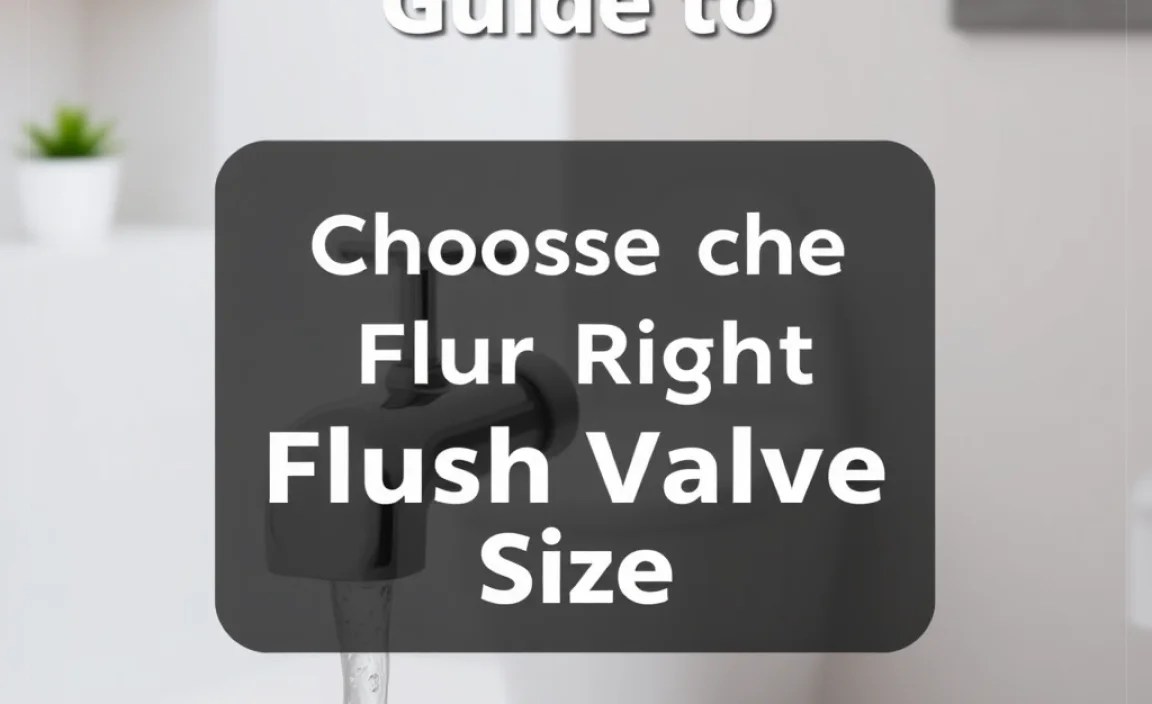 Choosing the Right Flush Valve Size