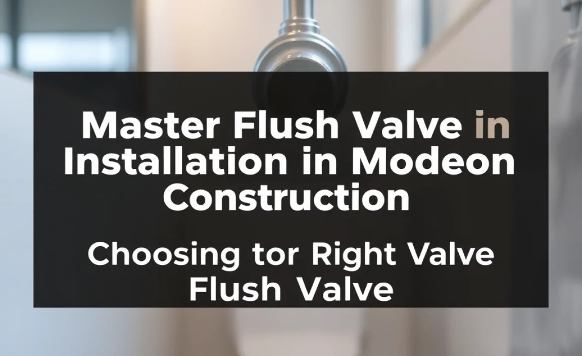 Choosing the Right Flush Valve