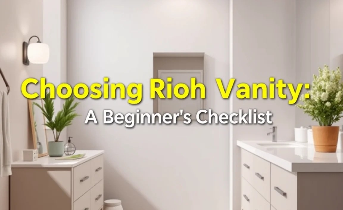 Choosing the Right Vanity: A Beginner’s Checklist