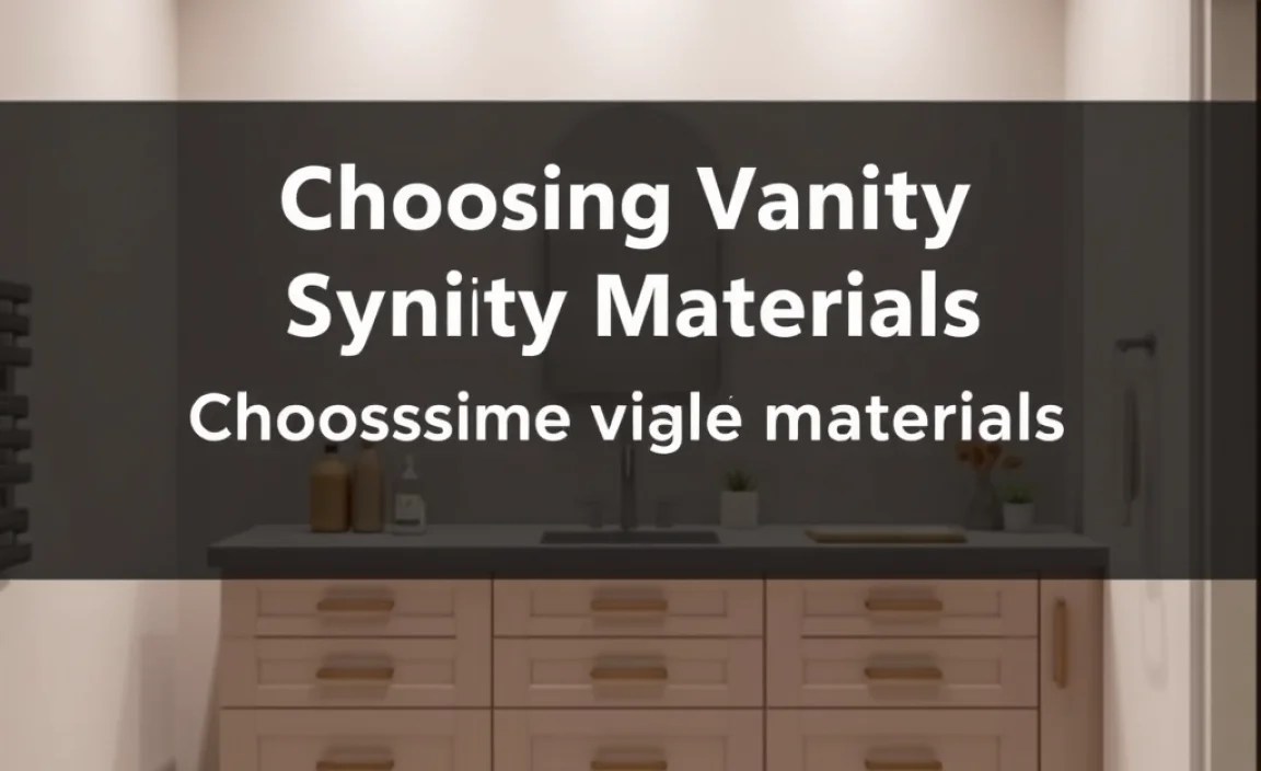 Choosing Vanity Materials