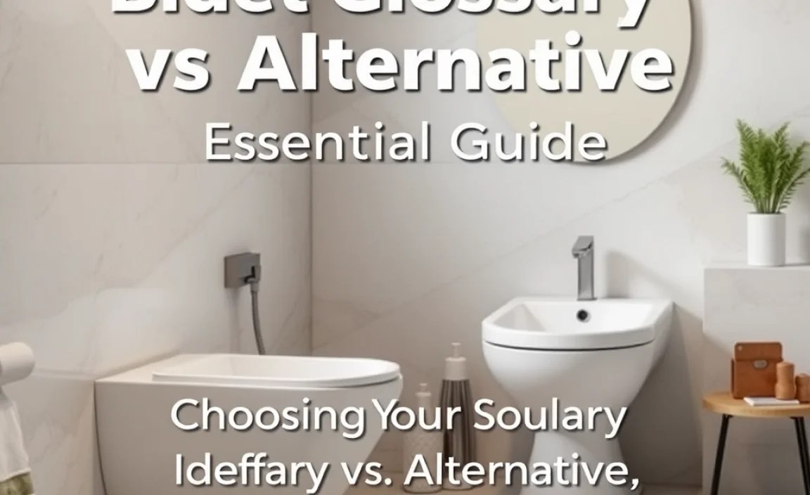 Choosing Your Solution: Bidet Glossary vs. Alternatives