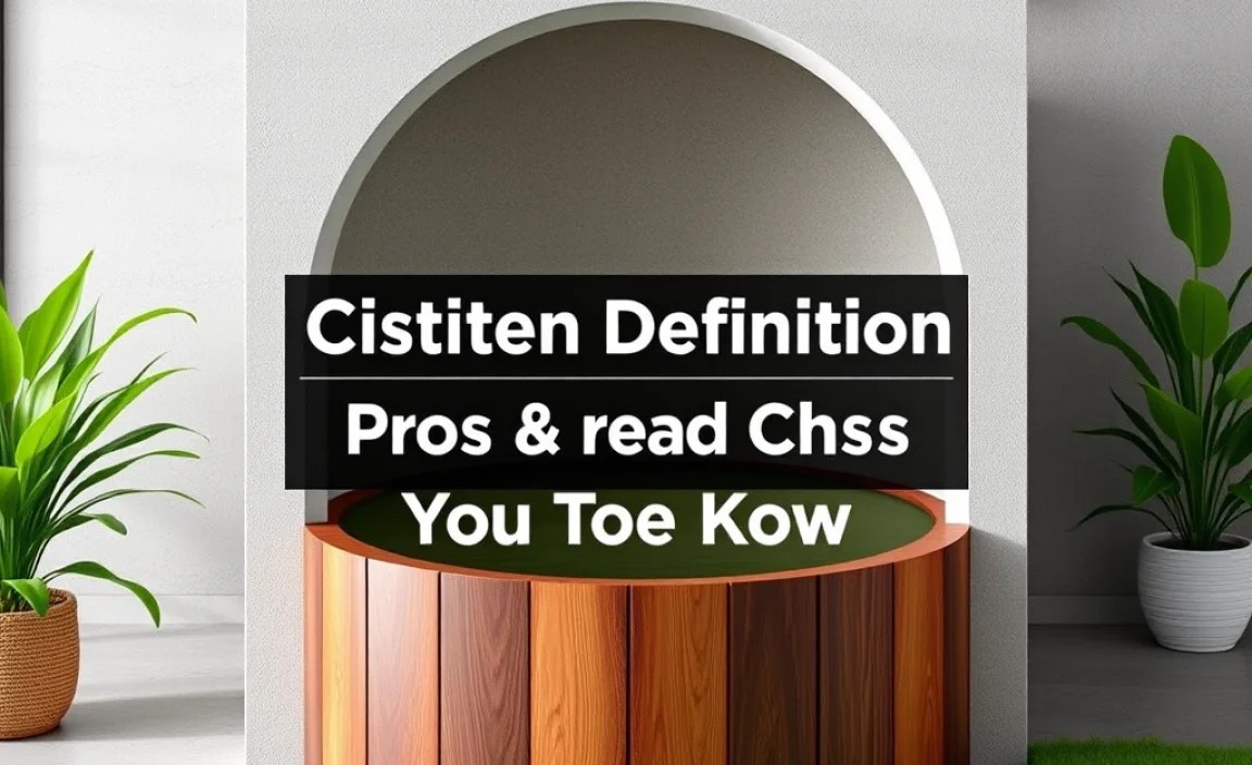 Cistern Definition: Pros & Cons You Need to Know