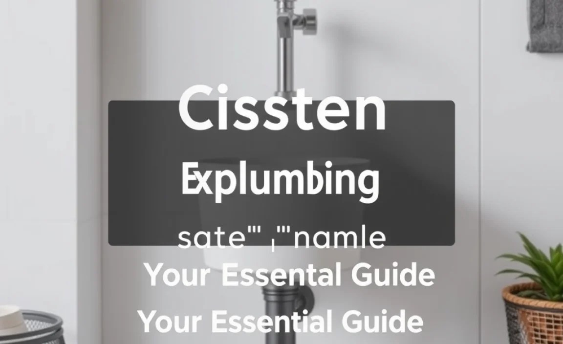 Cistern Explained In Plumbing: Your Essential Guide