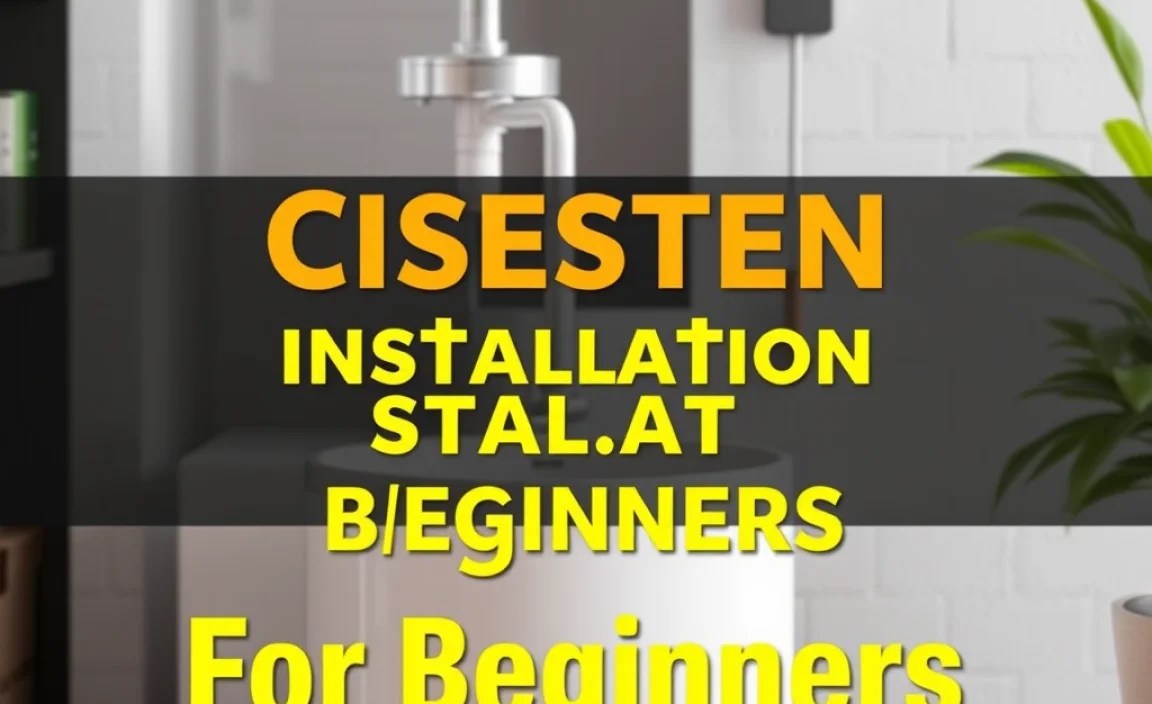 Cistern Installation For Beginners: Genius Guide