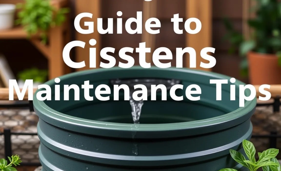 Cistern Maintenance Tips