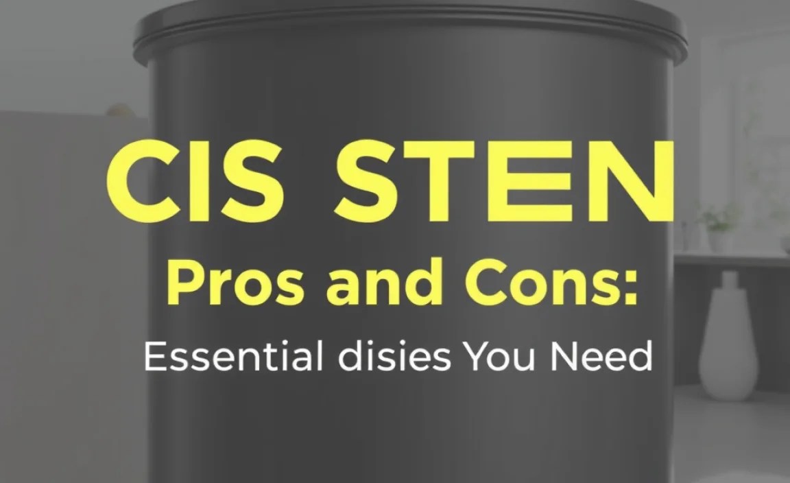 Cistern Pros and Cons: Essential Insights You Need