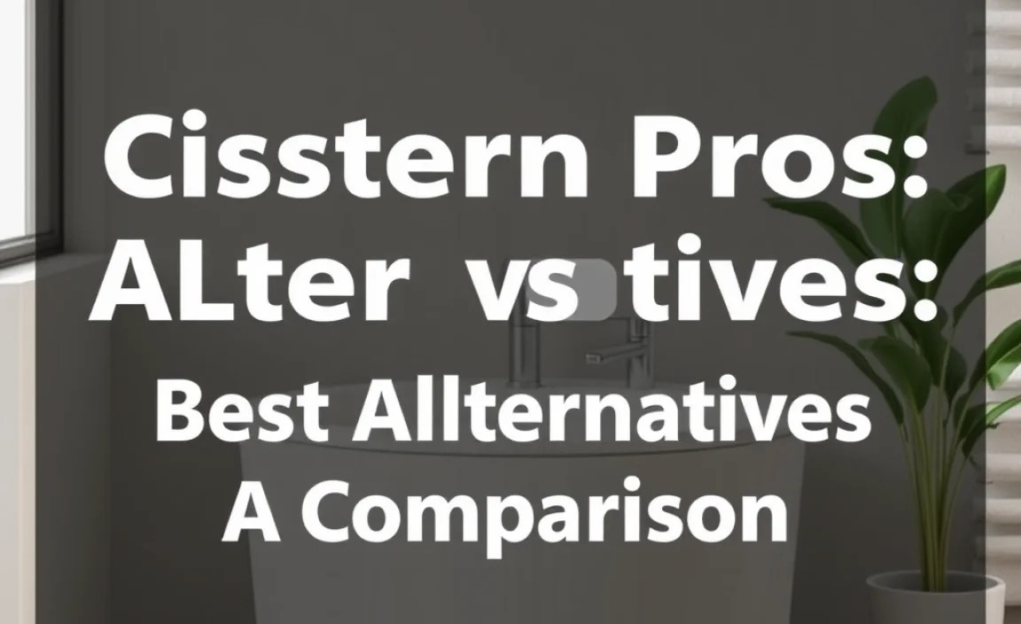 Cisterns Vs. Alternatives: A Comparison