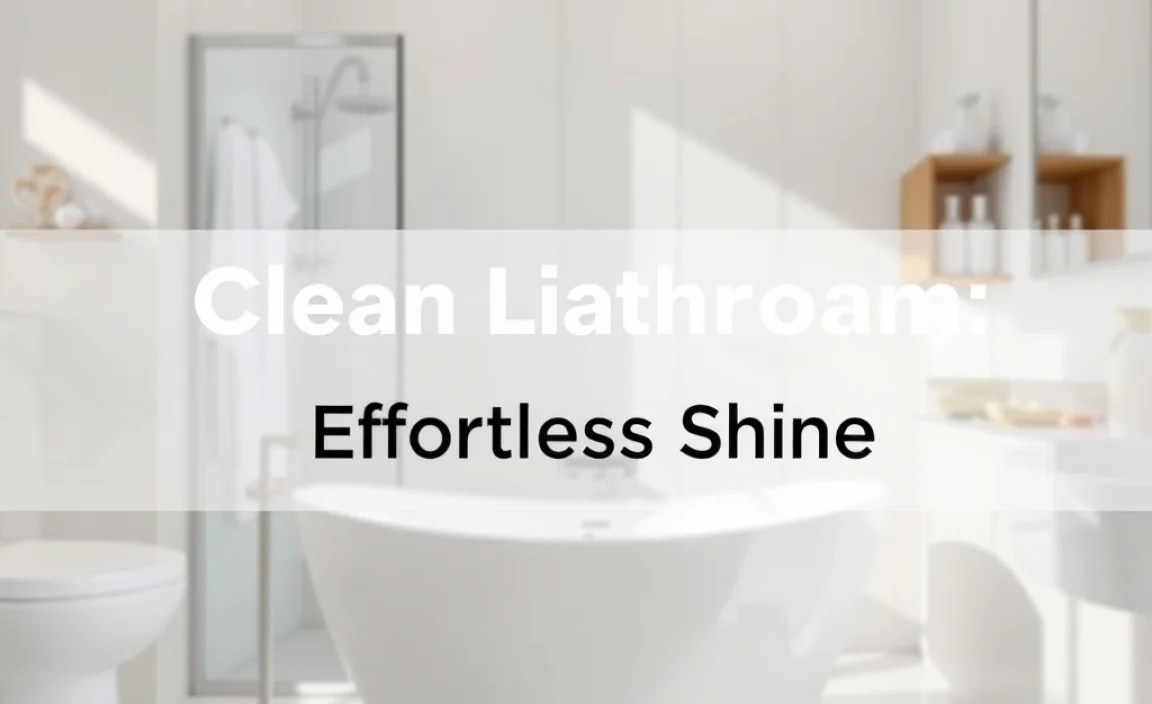 Clean Bathroom Limescale: Effortless Shine