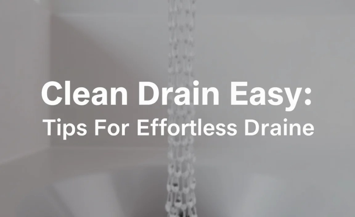 Clean Drain Easy: Tips For Effortless Drain Maintenance