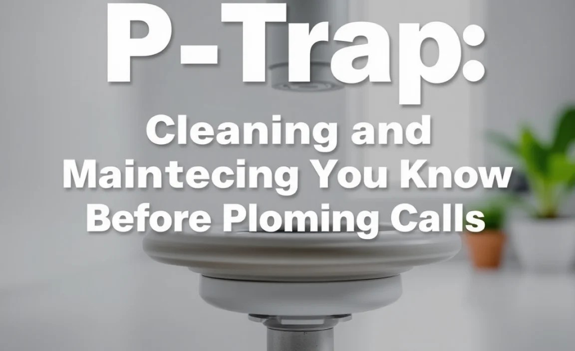 Cleaning and Maintaining Your P-Trap