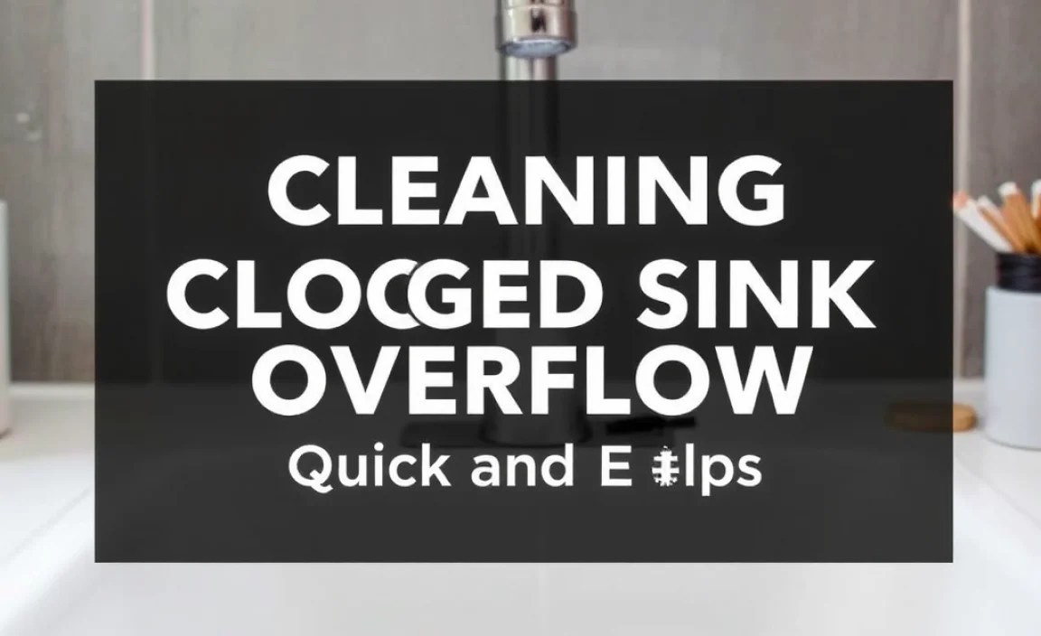 Cleaning Clogged Sink Overflow: Quick & Easy Tips