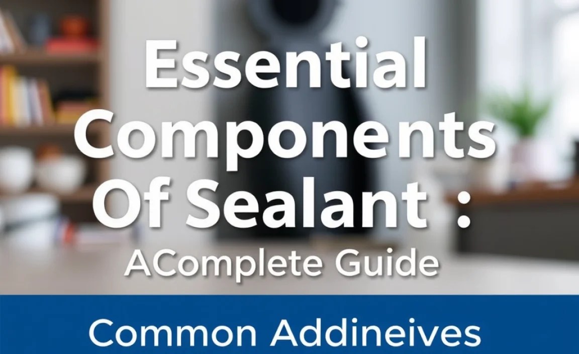 Common Additives in Sealants