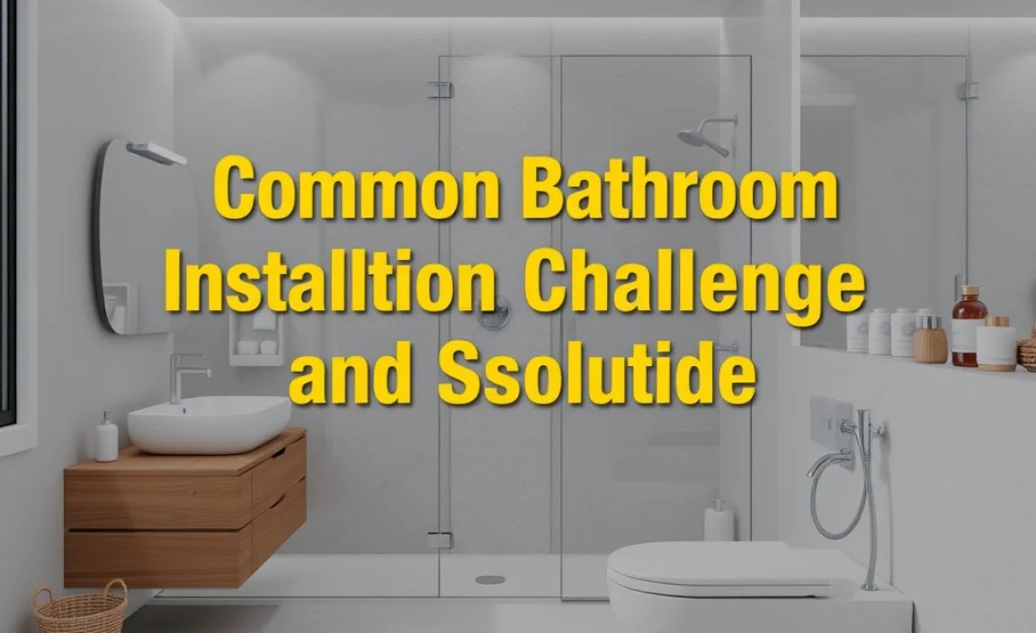 Common Bathroom Installation Challenges and Solutions