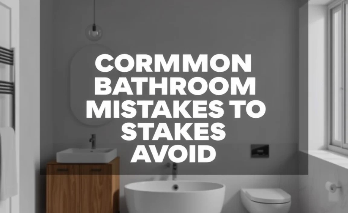 Common Bathroom Layout Mistakes to Avoid