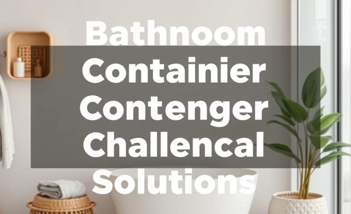 Common Bathroom Storage Container Challenges and Solutions