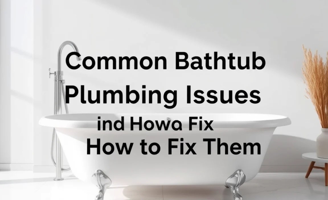 Common Bathtub Plumbing Issues and How to Fix Them
