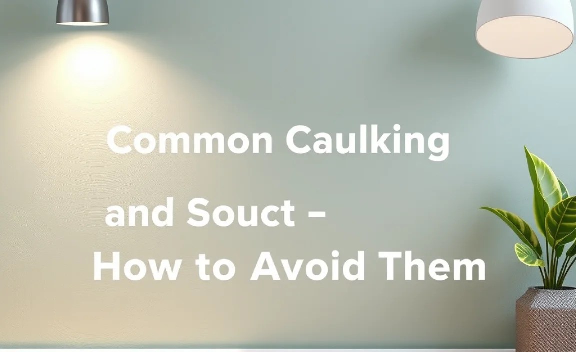 Common Caulking Mistakes and How to Avoid Them