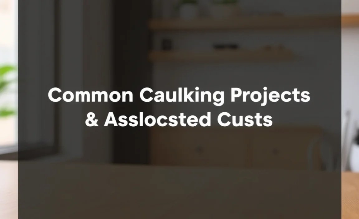 Common Caulking Projects &amp; Associated Costs