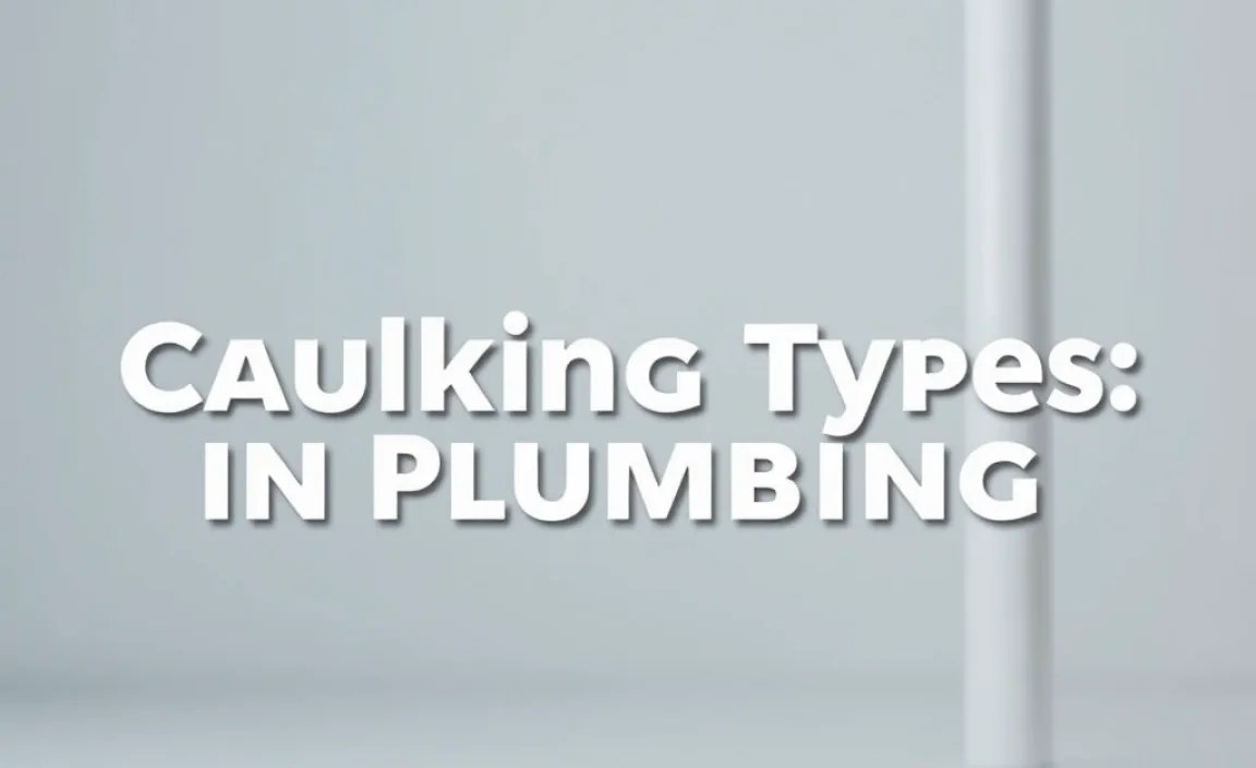 Common Caulking Types in Plumbing