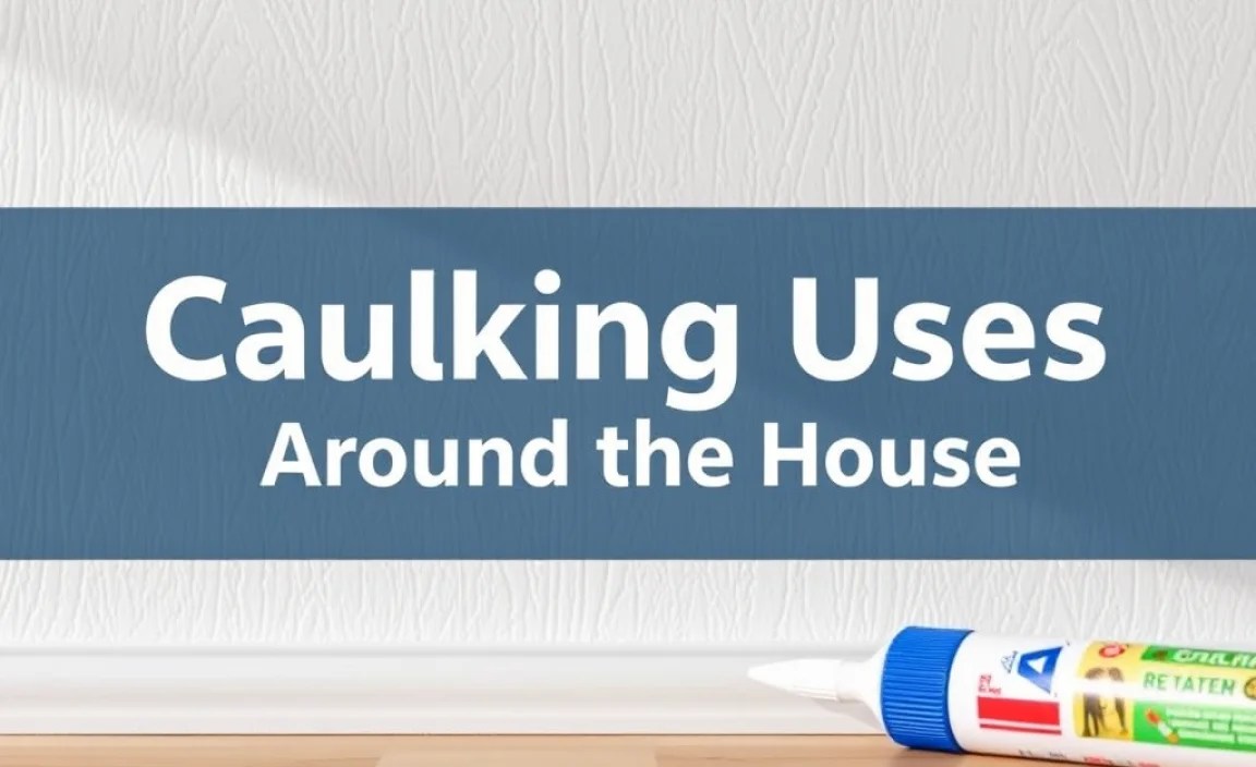 Common Caulking Uses Around the House
