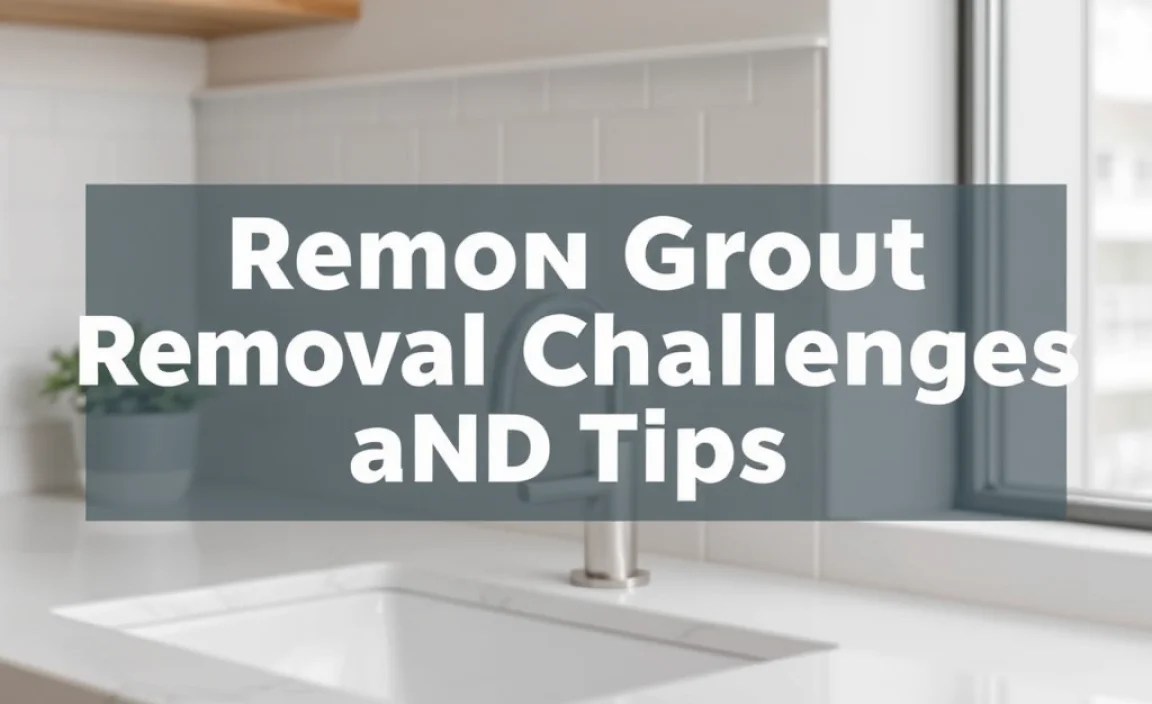 Common Grout Removal Challenges and Tips