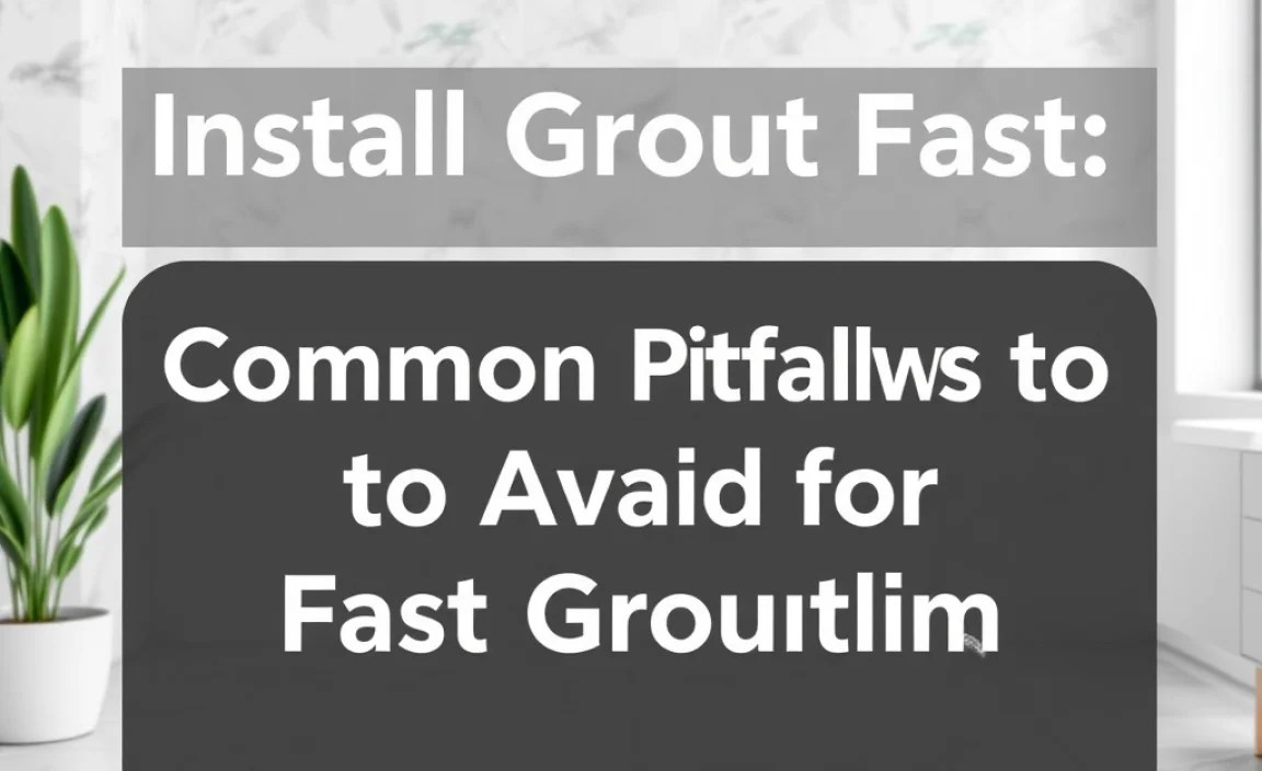 Common Pitfalls to Avoid for Fast Grouting