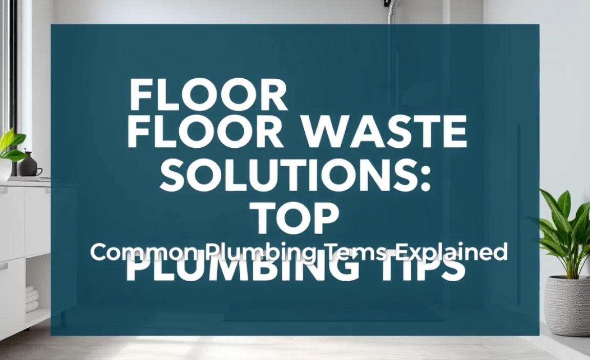 Common Plumbing Terms Explained