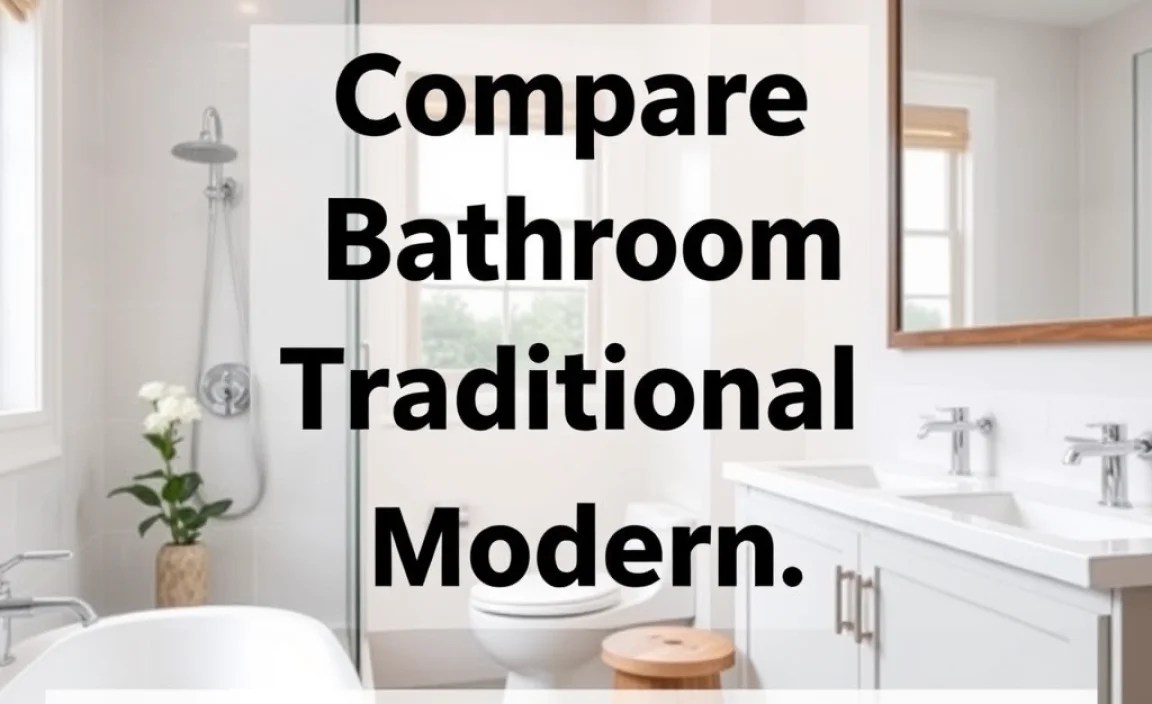 Compare Bathroom Styles: Traditional vs. Modern