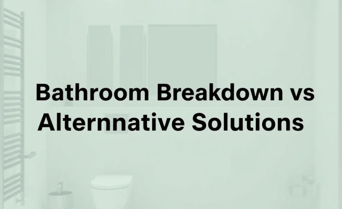 Comparing Bathroom Breakdown vs Alternative Solutions