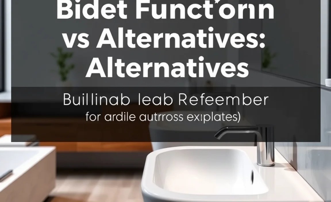 Comparing Bidet Function Vs Alternative