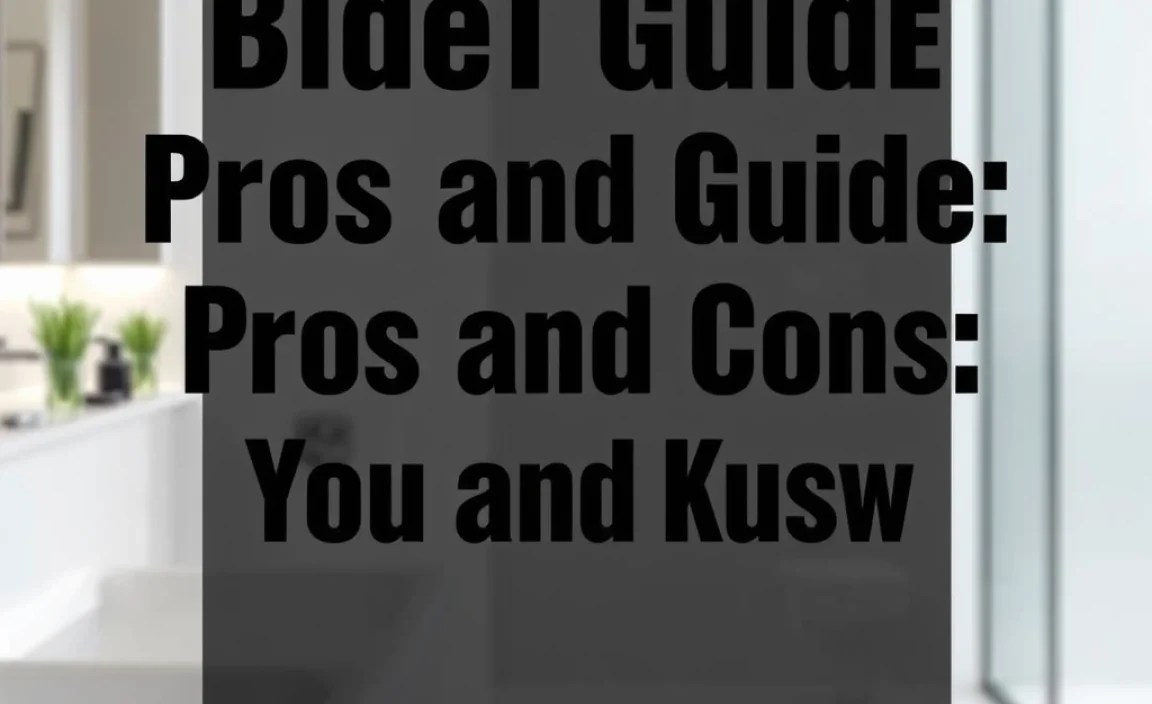 Comparing Bidets: Pros and Cons