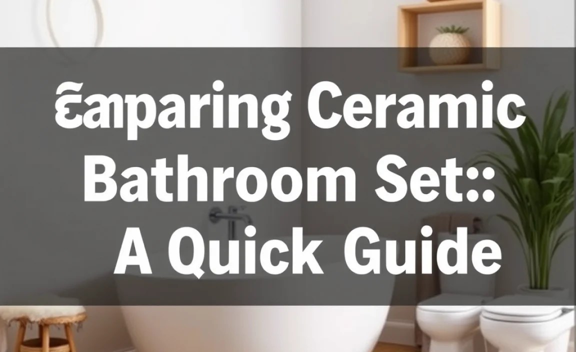 Comparing Ceramic Bathroom Sets: A Quick Guide