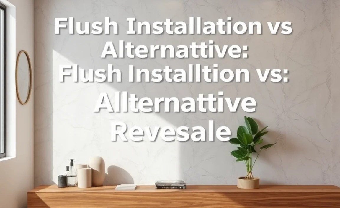 Comparing Flush and Alternative Installations