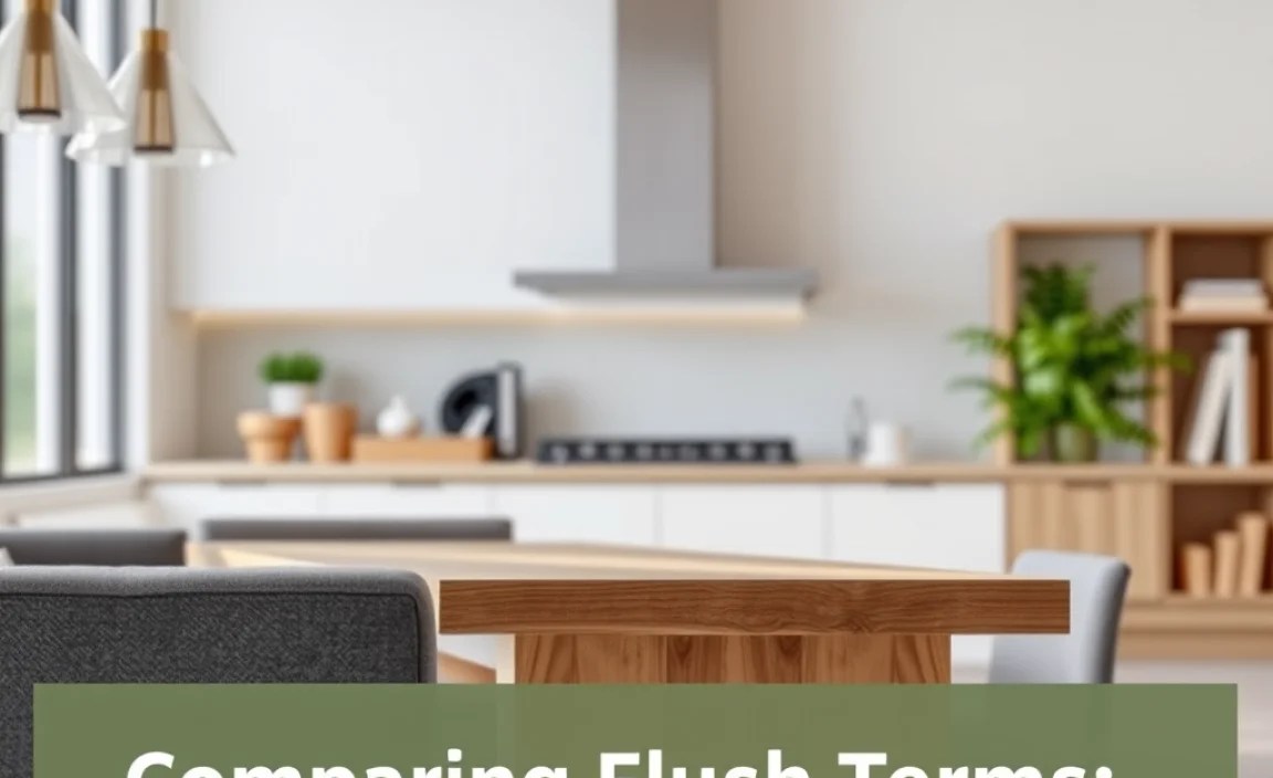 Comparing Flush Terms: Level vs. Plumb