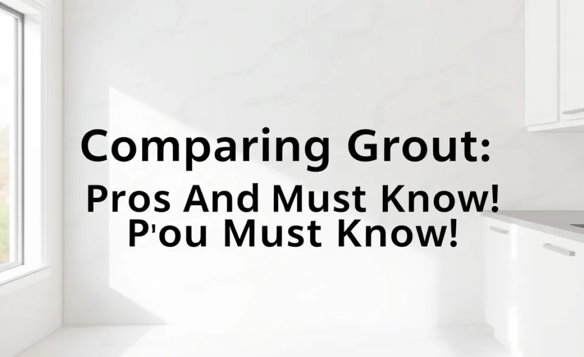 Comparing Grout: Pros And Cons