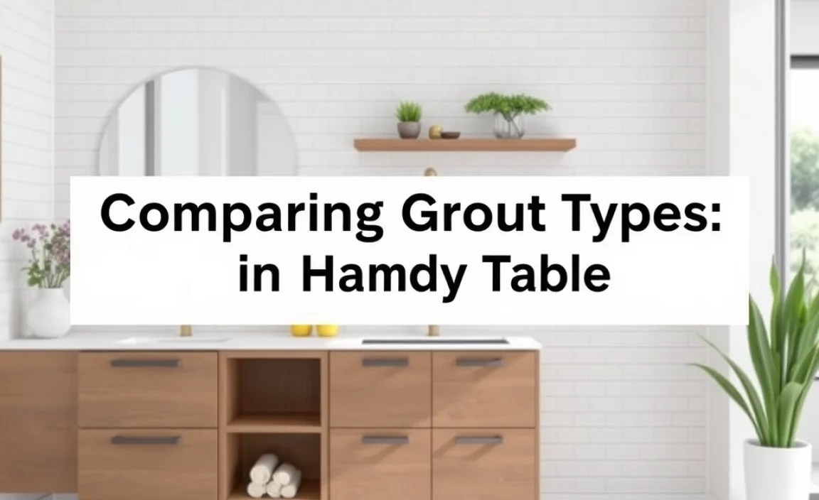 Comparing Grout Types: A Handy Table
