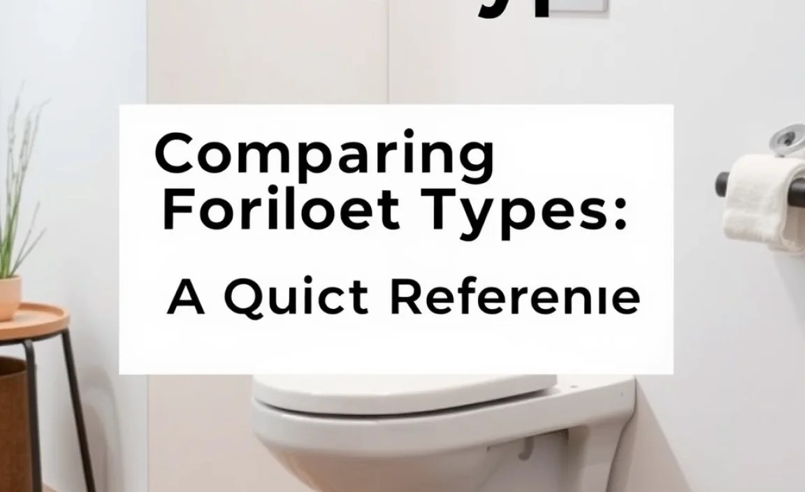 Comparing Toilet Types: A Quick Reference