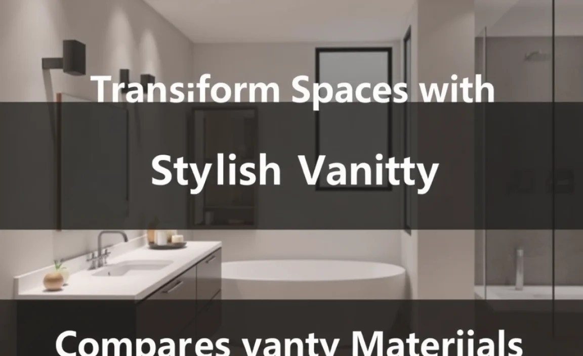 Comparing Vanity Materials