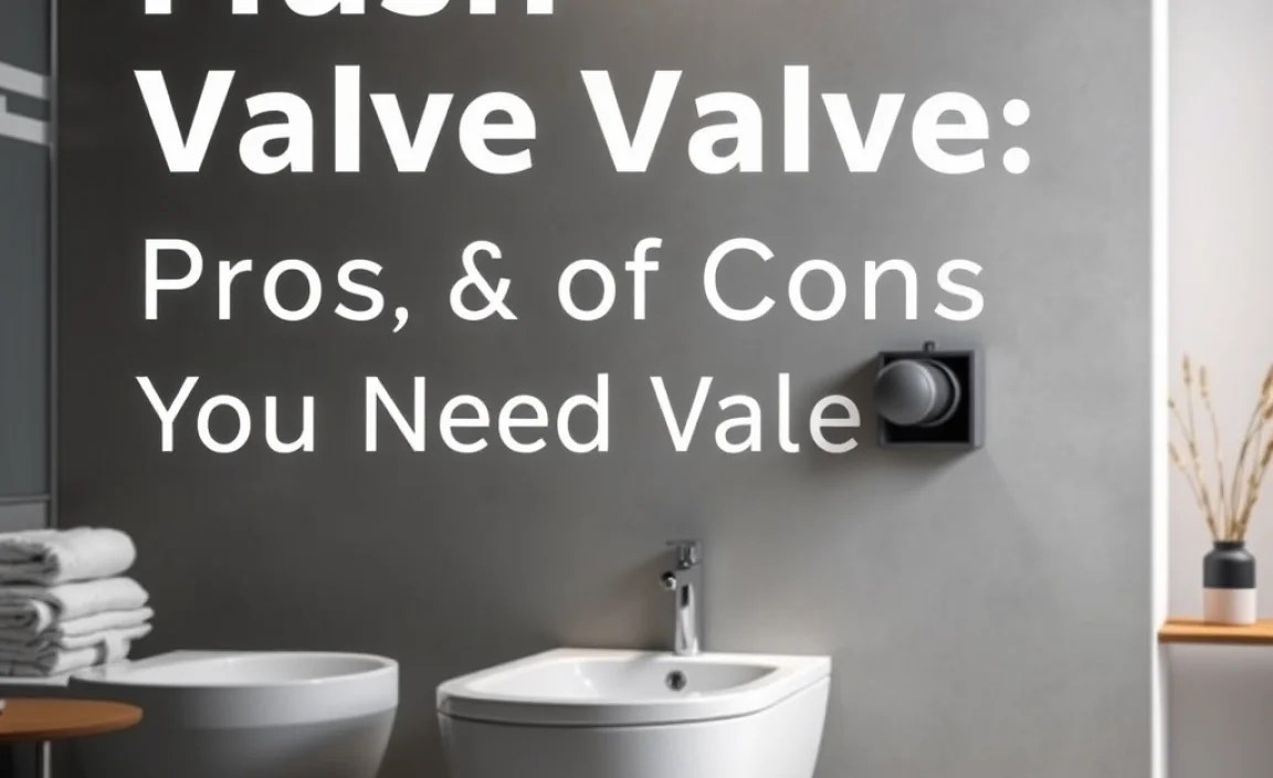 Cons of Using Flush Valves
