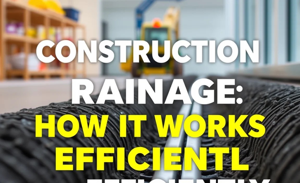 Construction Drainage: How It Works Efficiently