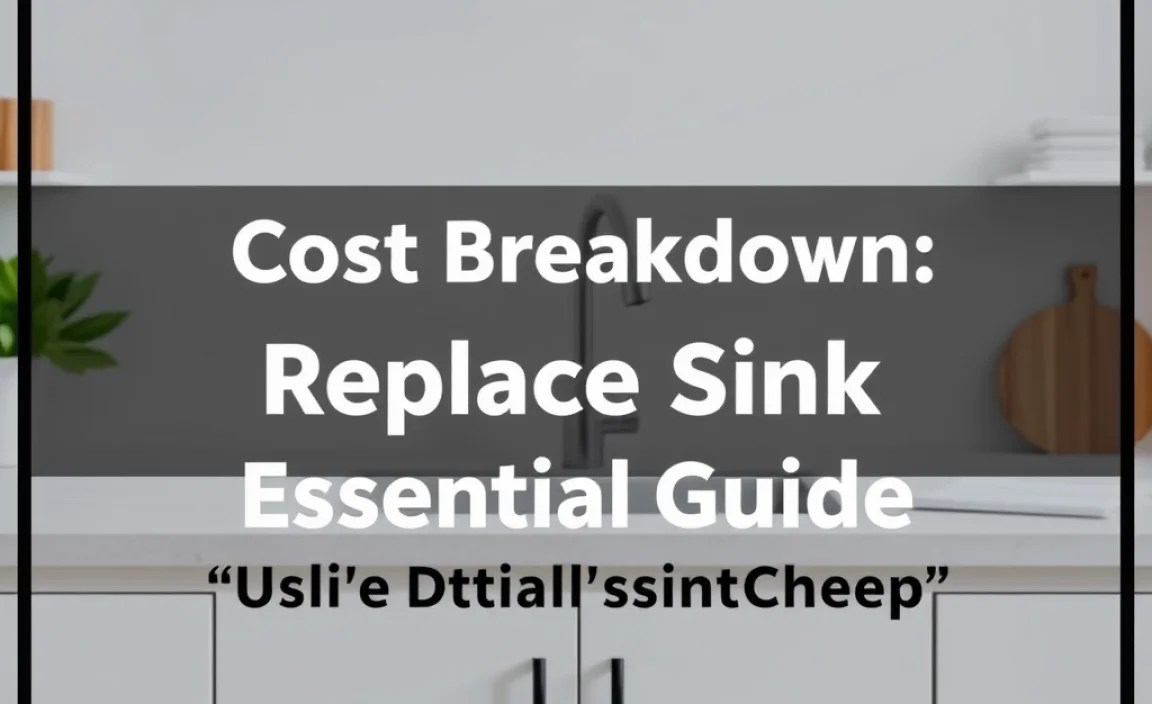Cost Breakdown: Replacing a Sink Cheaply