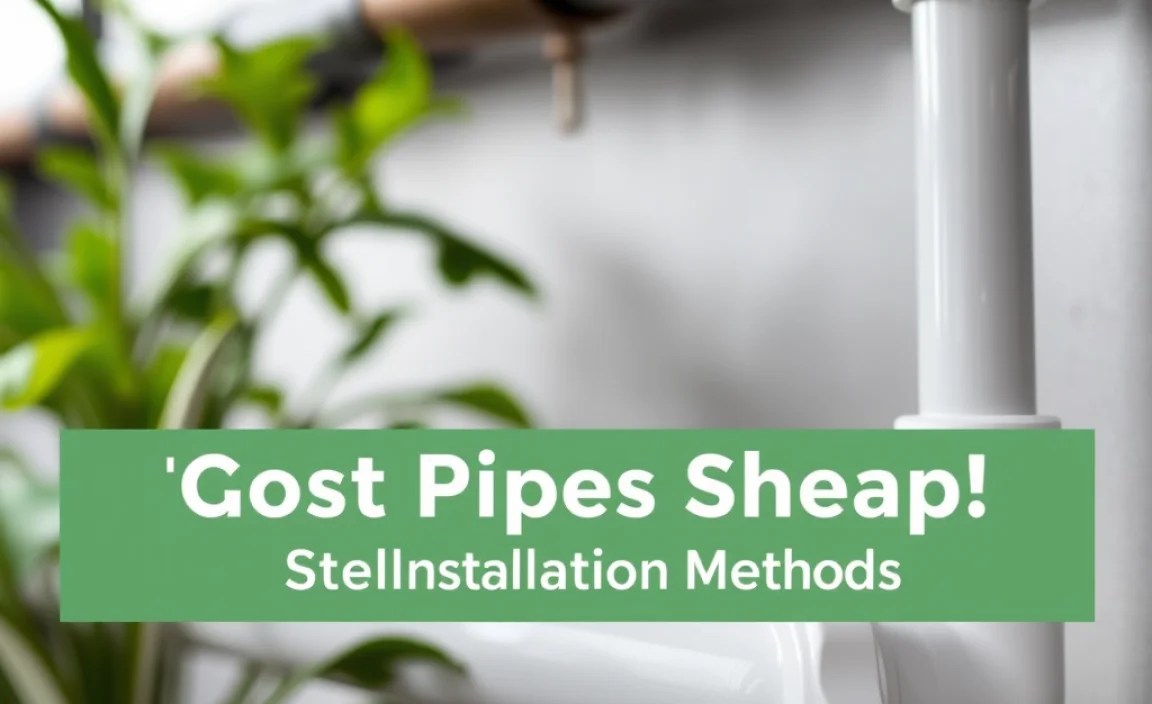 Cost Comparison: DIY Pipe Installation Methods