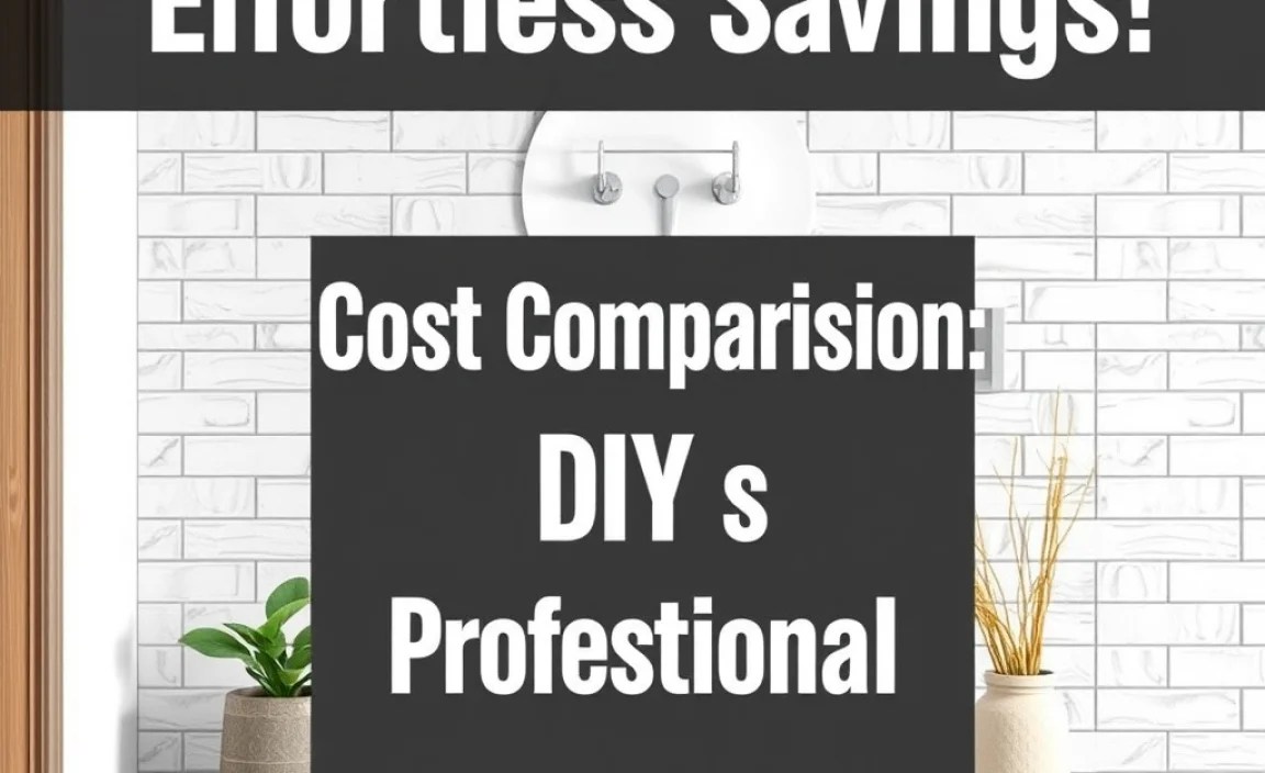 Cost Comparison: DIY vs. Professional Grouting