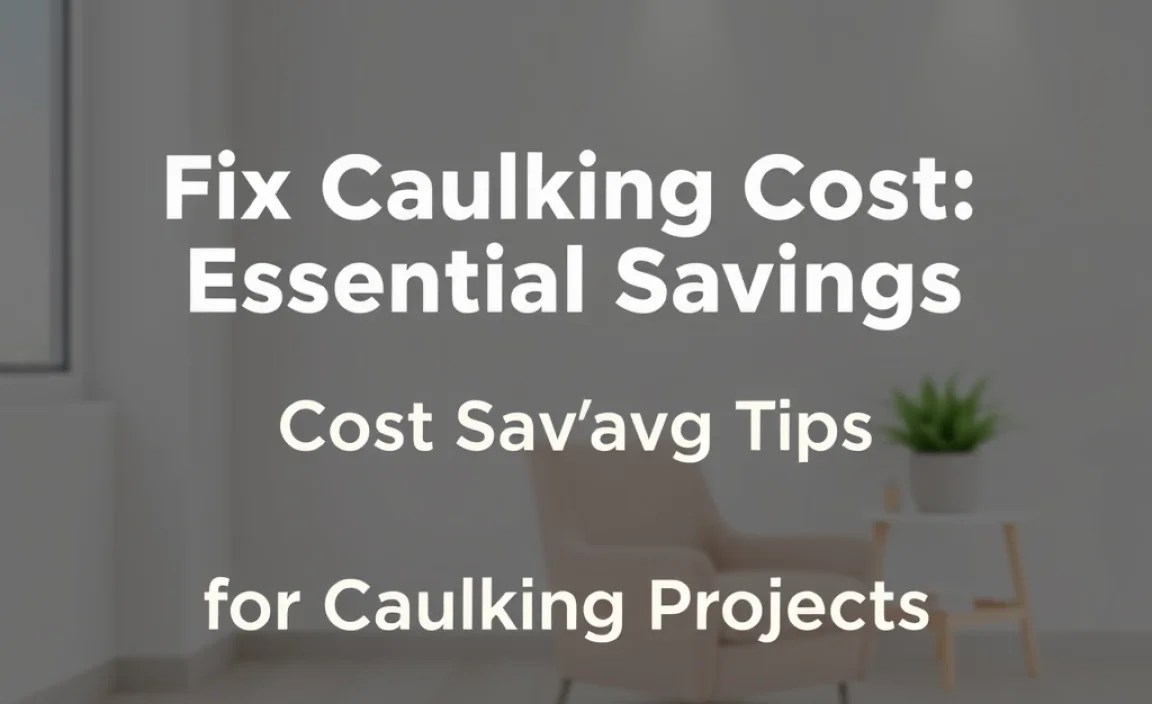 Cost-Saving Tips for Caulking Projects
