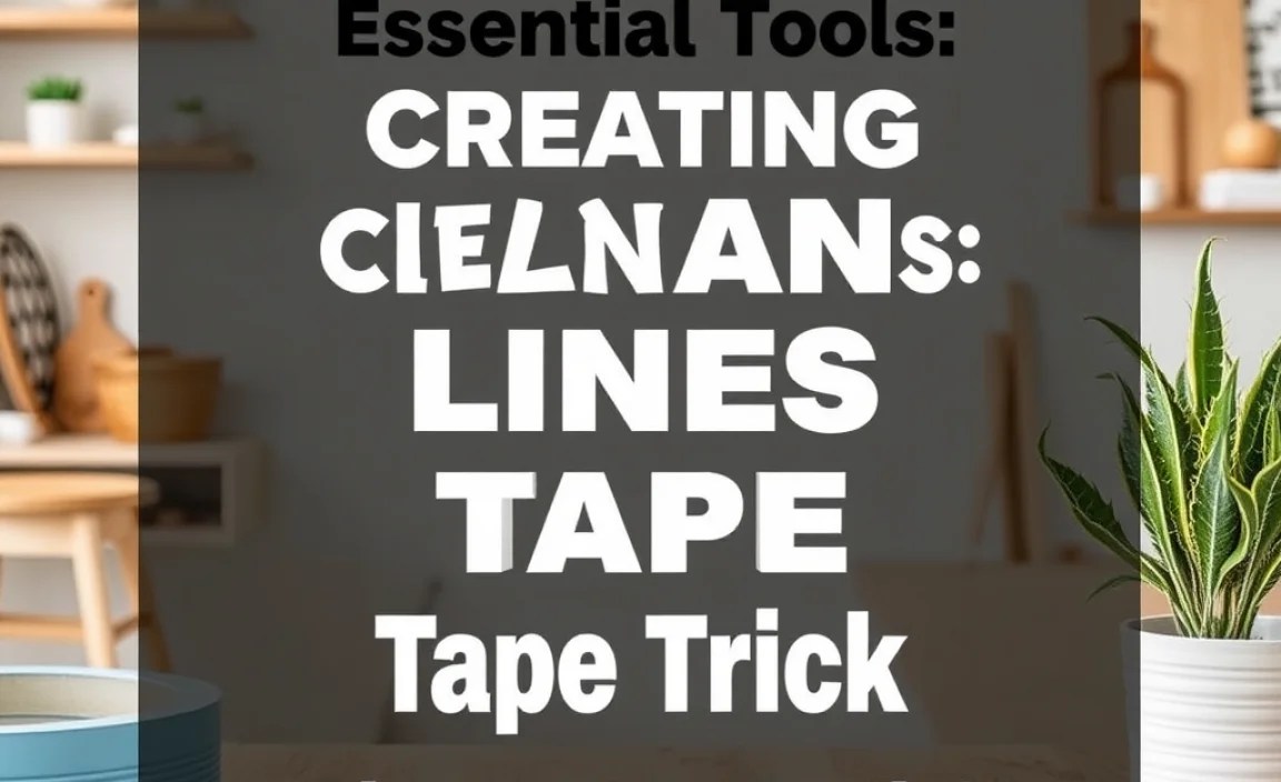Creating Clean Lines: The Painter’s Tape Trick
