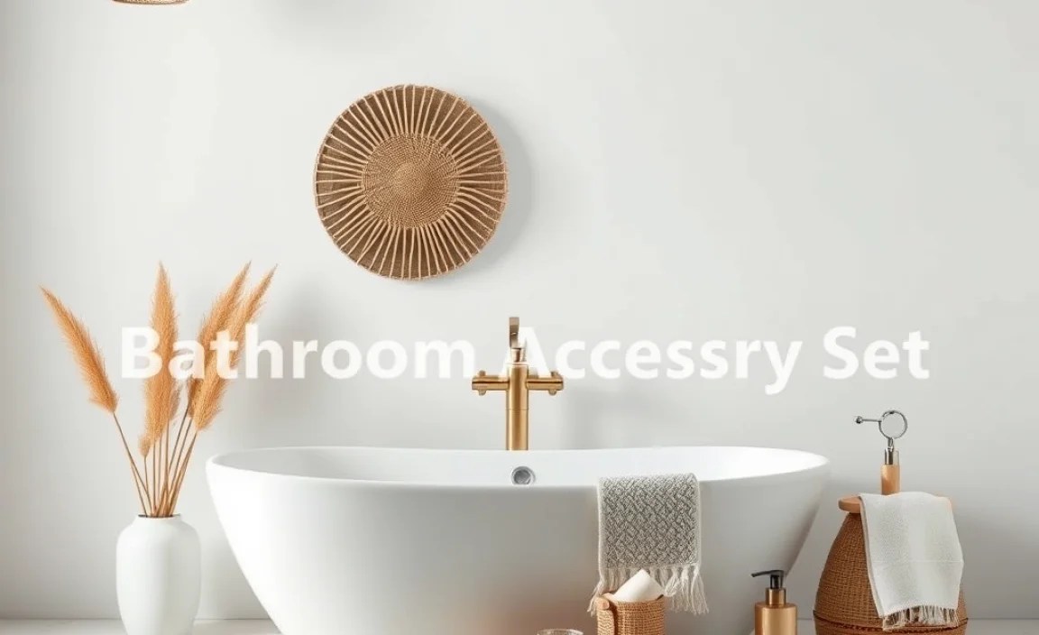 Creating Cohesion with a Boho Bathroom Accessory Set